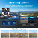 Podofo Smart Dash Cam with Rearview Camera High Def
