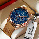 POEDAGAR Men's Luxury Chronograph Watch Stylish Business Companion