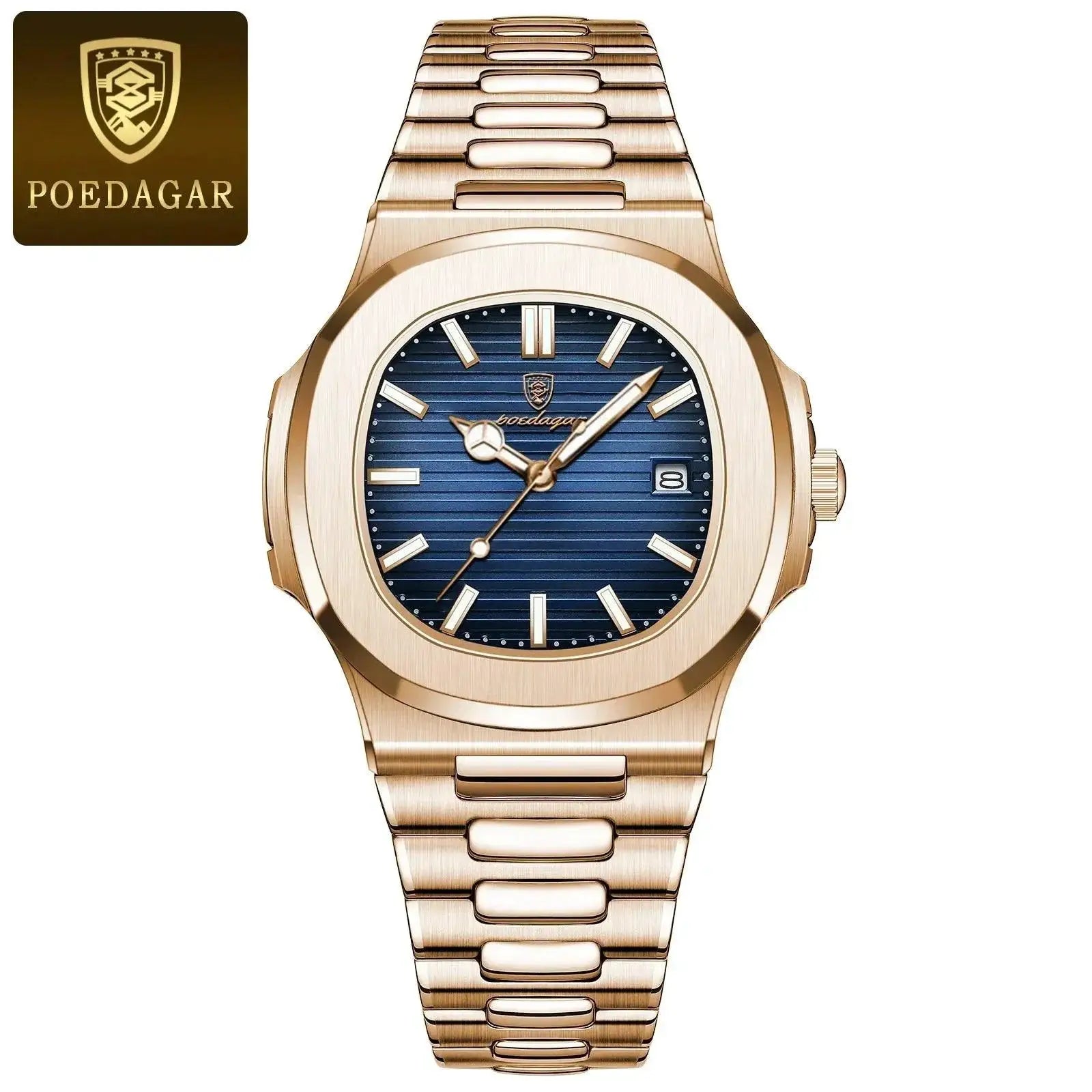 Mens Stainless Steel Diver Watch Luxury Design Timepiece