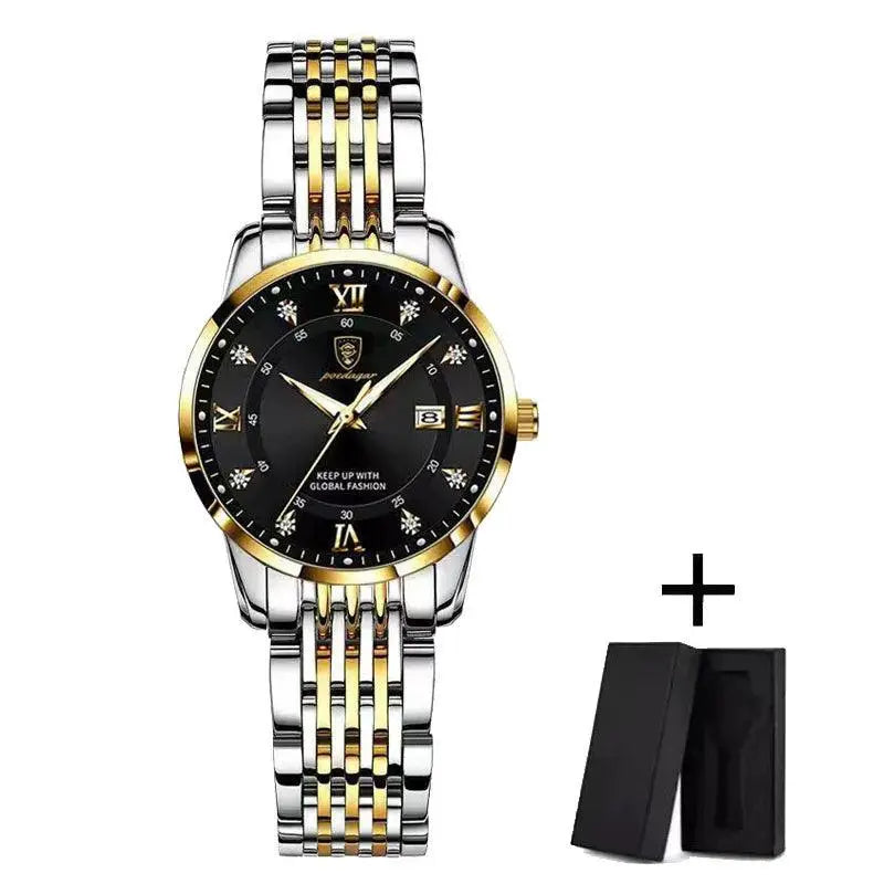 Poedagar Womens Luxury Quartz Watch Waterproof Timepiece