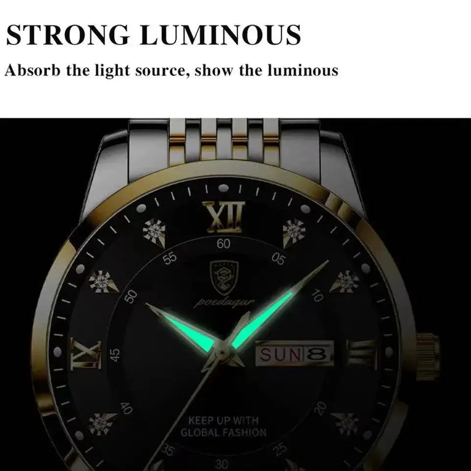 Poedagar Womens Luxury Quartz Watch Waterproof Timepiece