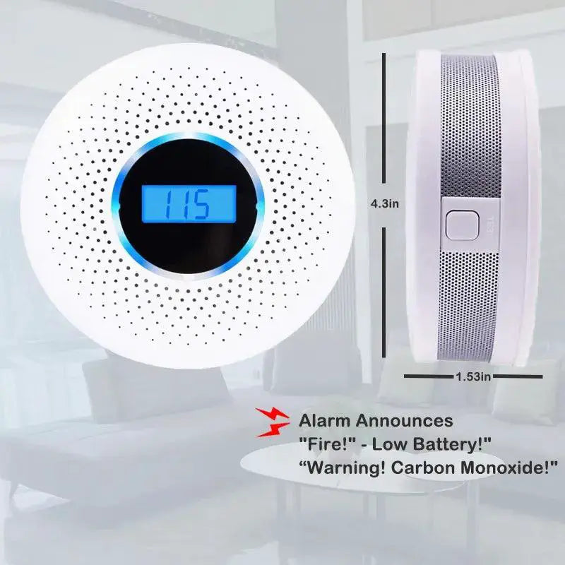 Smoke And CO Detector Dual Alert System LED Safety
