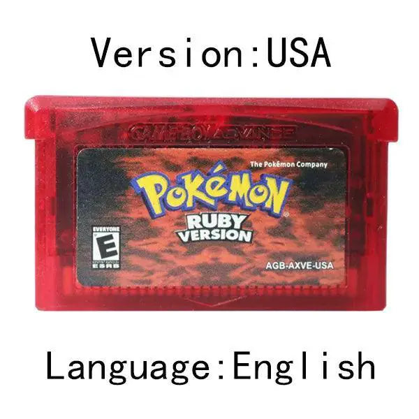Pokemon Adventure Cartridge Ruby FireRed Sapphire Emerald