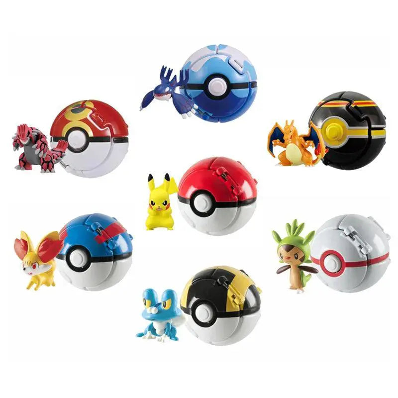 Pokemon Anime Figure Set Pikachu Charizard Piplup Kyogre