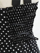 Flattering Polka Dot Halterneck Dress