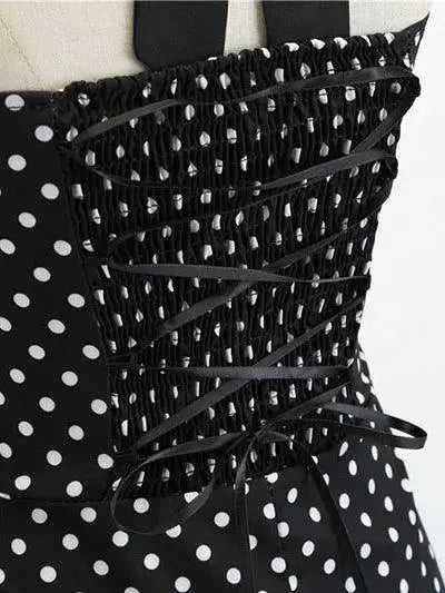 Polka Dot Summer Dress Halterneck Vintage Style Retro