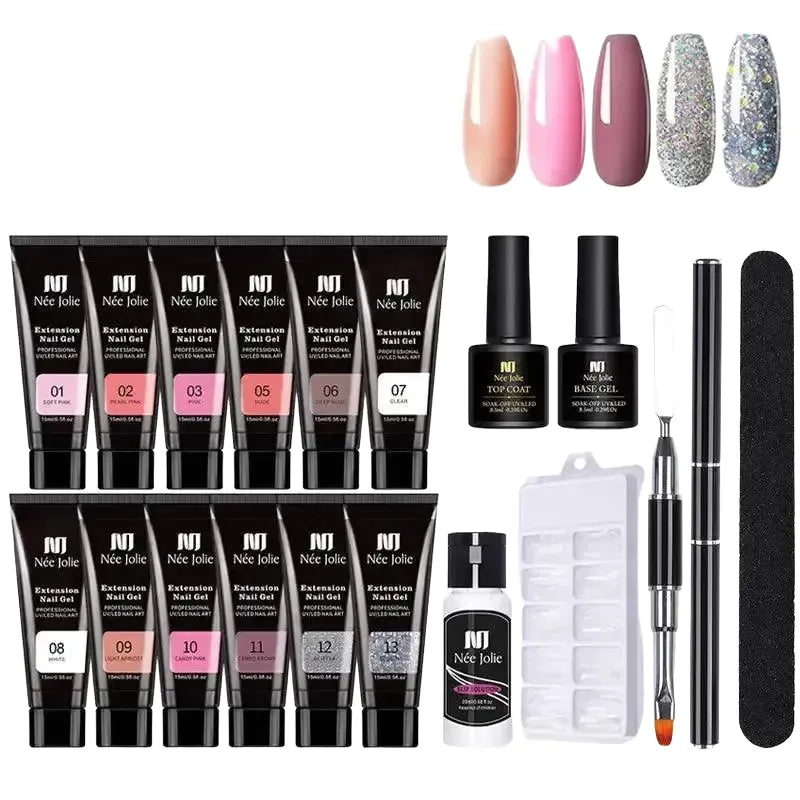 Salon-Quality Polygel Kit for Home Nails — Set 1