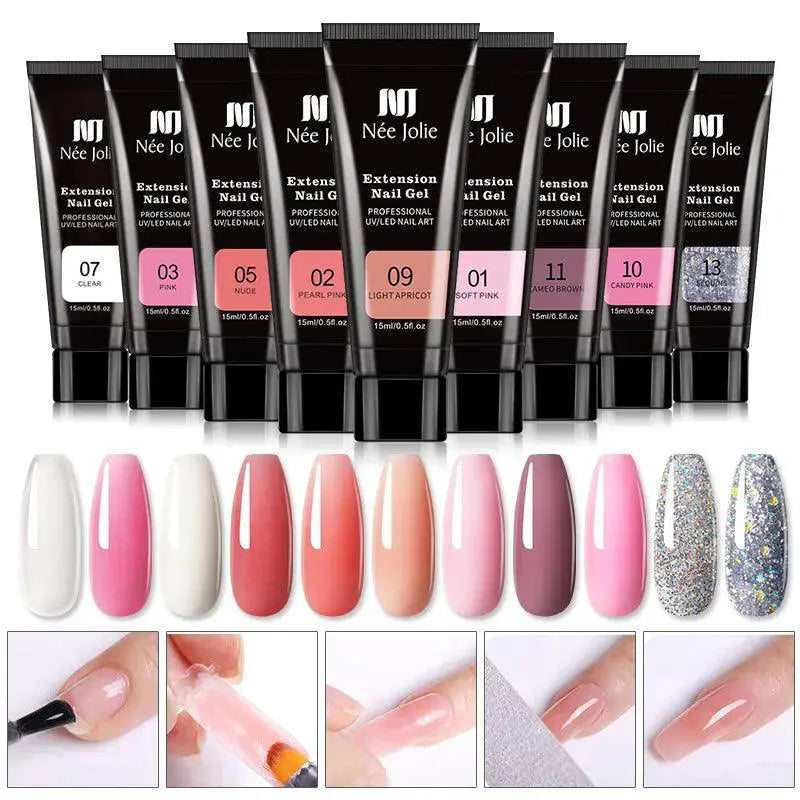 Polygel Nail Extension Kit For Easy Salon Quality Art