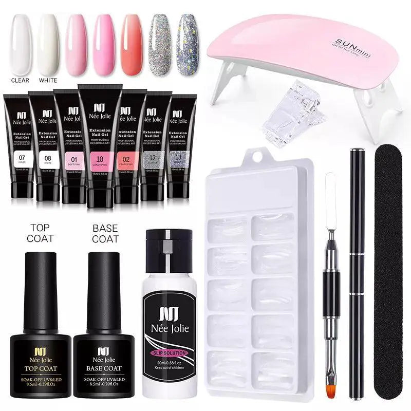 Salon-Quality Polygel Kit for Home Nails — Set 8