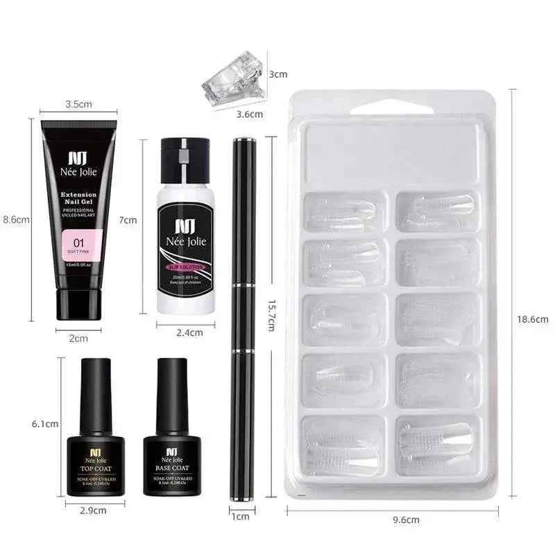 Polygel Nail Extension Kit For Easy Salon Quality Art