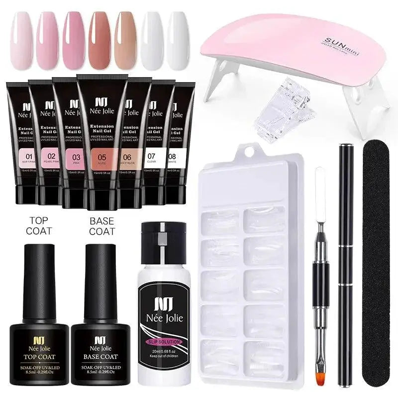 Polygel Nail Extension Kit For Easy Salon Quality Art