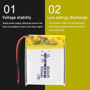 Polymer Lithium Battery 900mAh 3.7V for Smart Home Devices