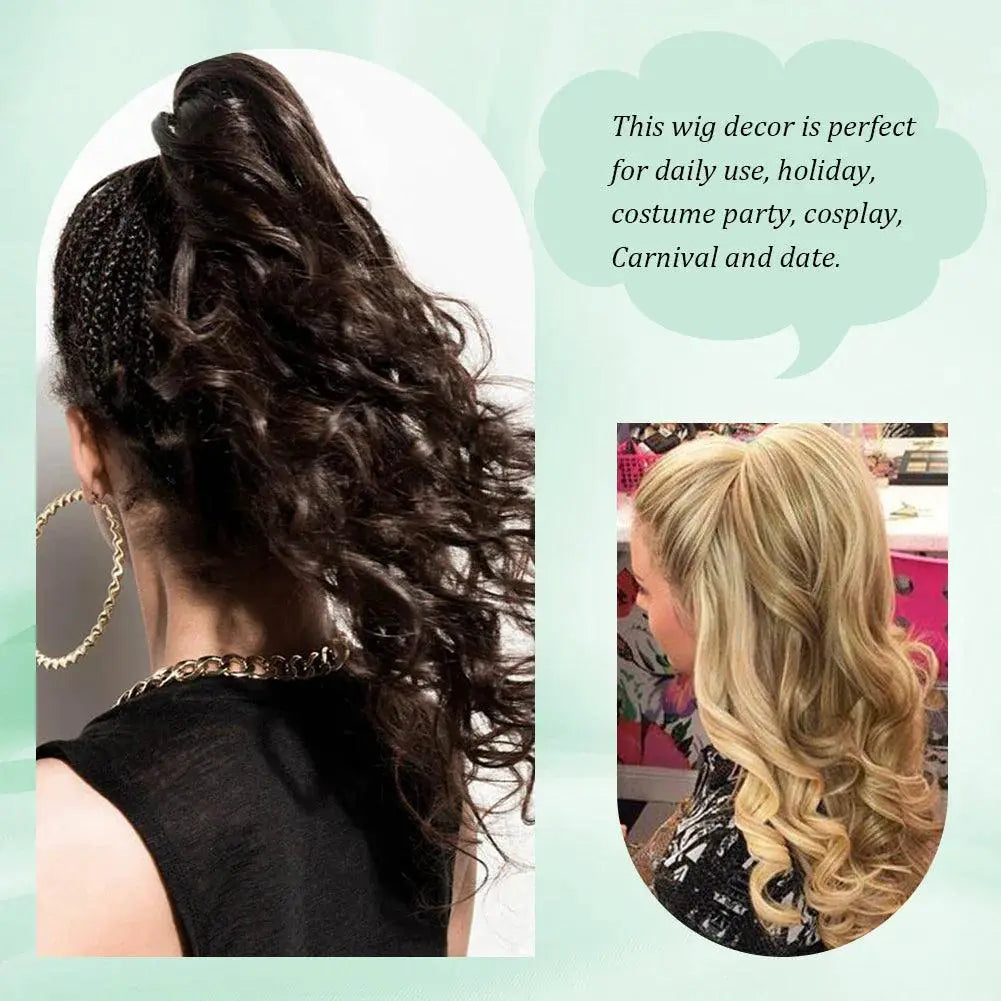 Ponytail Extension Claw Clip In Hair For Extra Volume