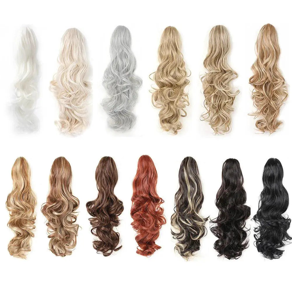 Ponytail Extension Claw Clip In Hair For Extra Volume