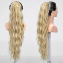 Ponytail Extension: Long Curly Wavy Hairpiece in Colors