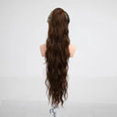 Ponytail Extension: Long Curly Wavy Hairpiece in Colors