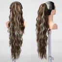 Ponytail Extension: Long Curly Wavy Hairpiece in Colors