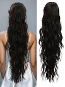 Ponytail Extension: Long Curly Wavy Hairpiece in Colors