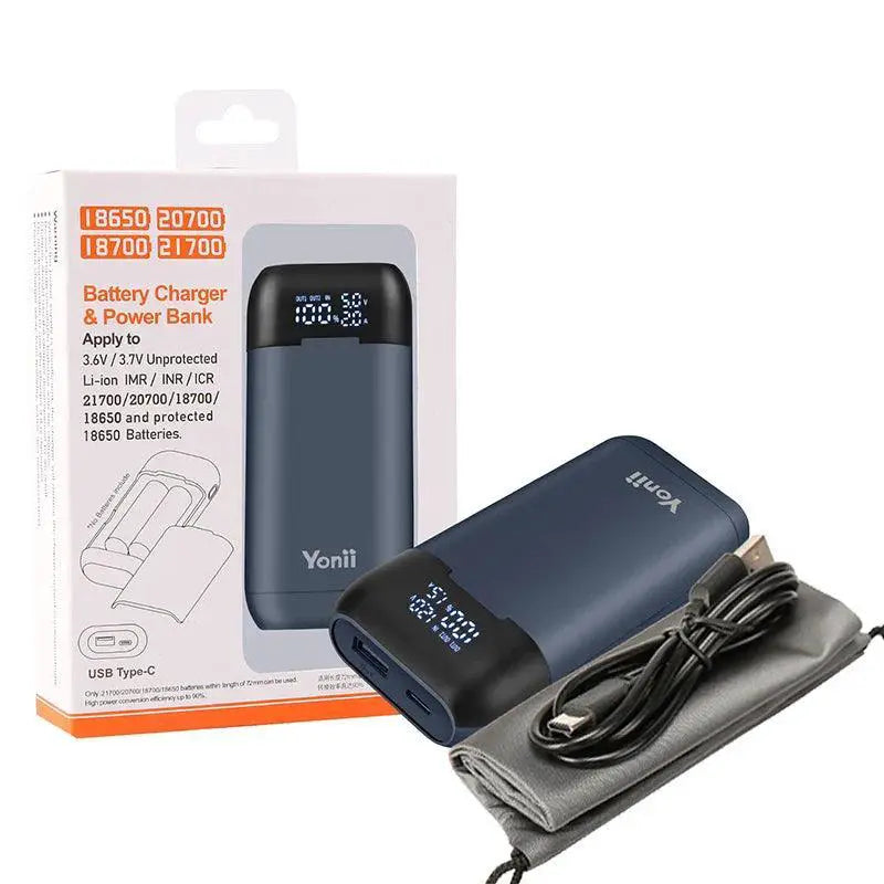Portable 18650 Battery Charger Case With QC3 Fast Charging