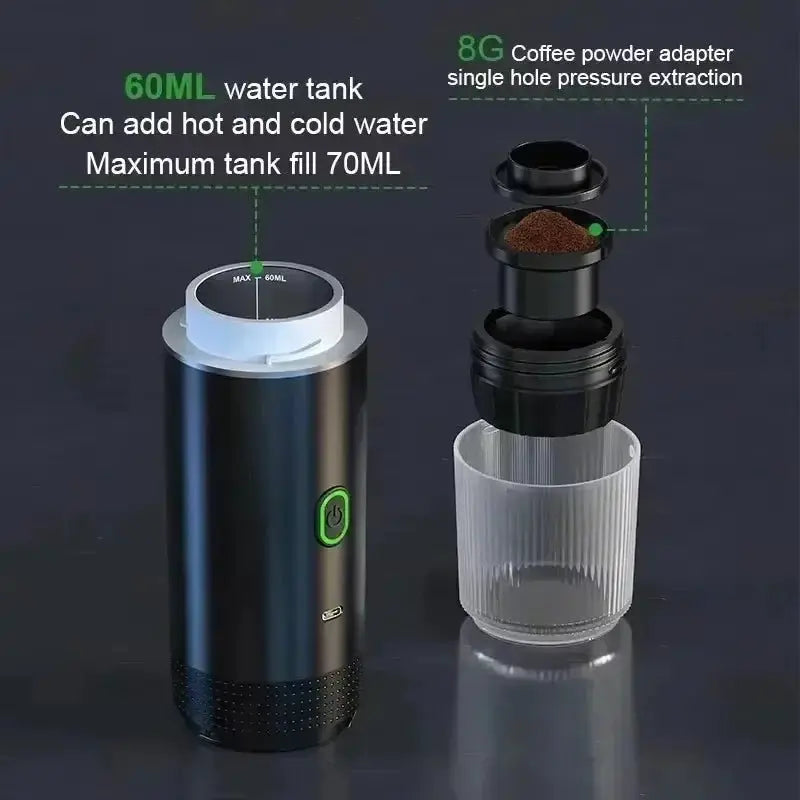 Portable 3 In 1 Wireless Coffee Maker For Espresso Lovers