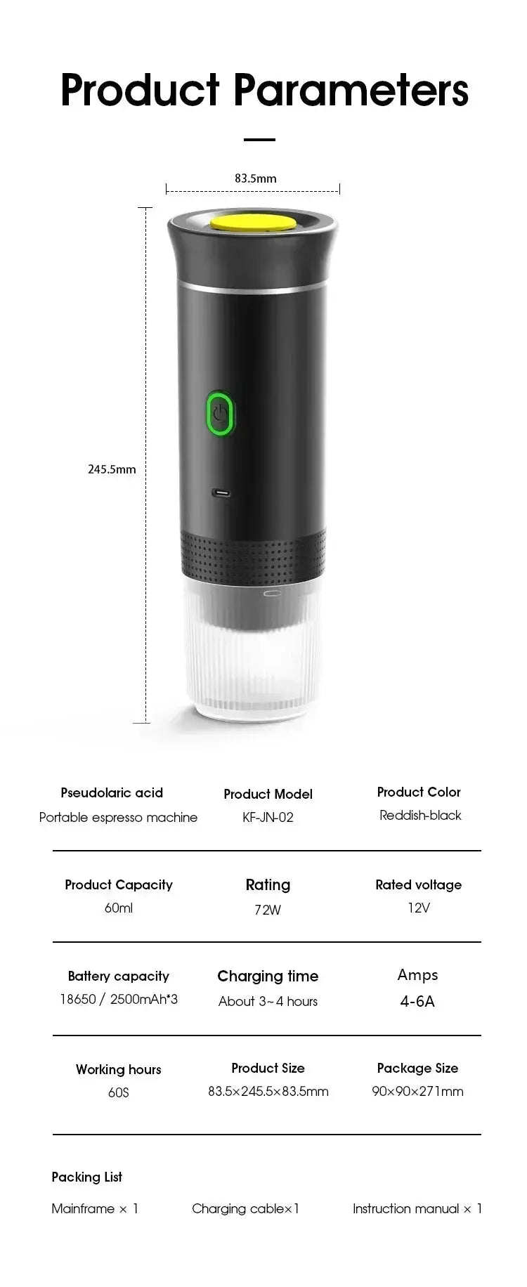 Cafe-Quality Espresso Maker for Travel — product view 17