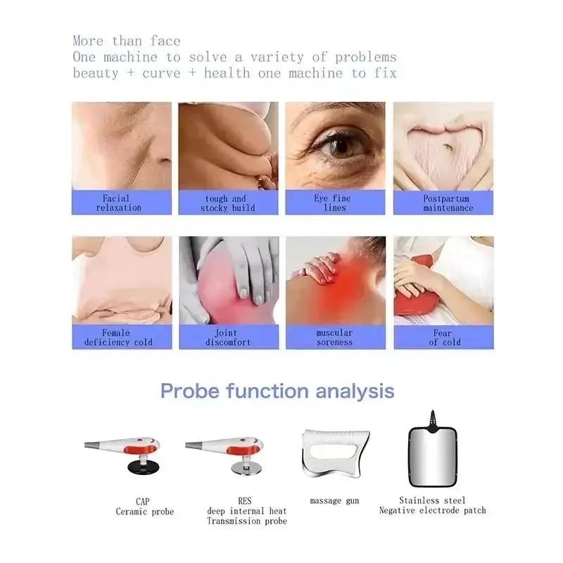 Portable 448KHZ RF Tecar Therapy Device For Body Slimming And Pain Relief Pro