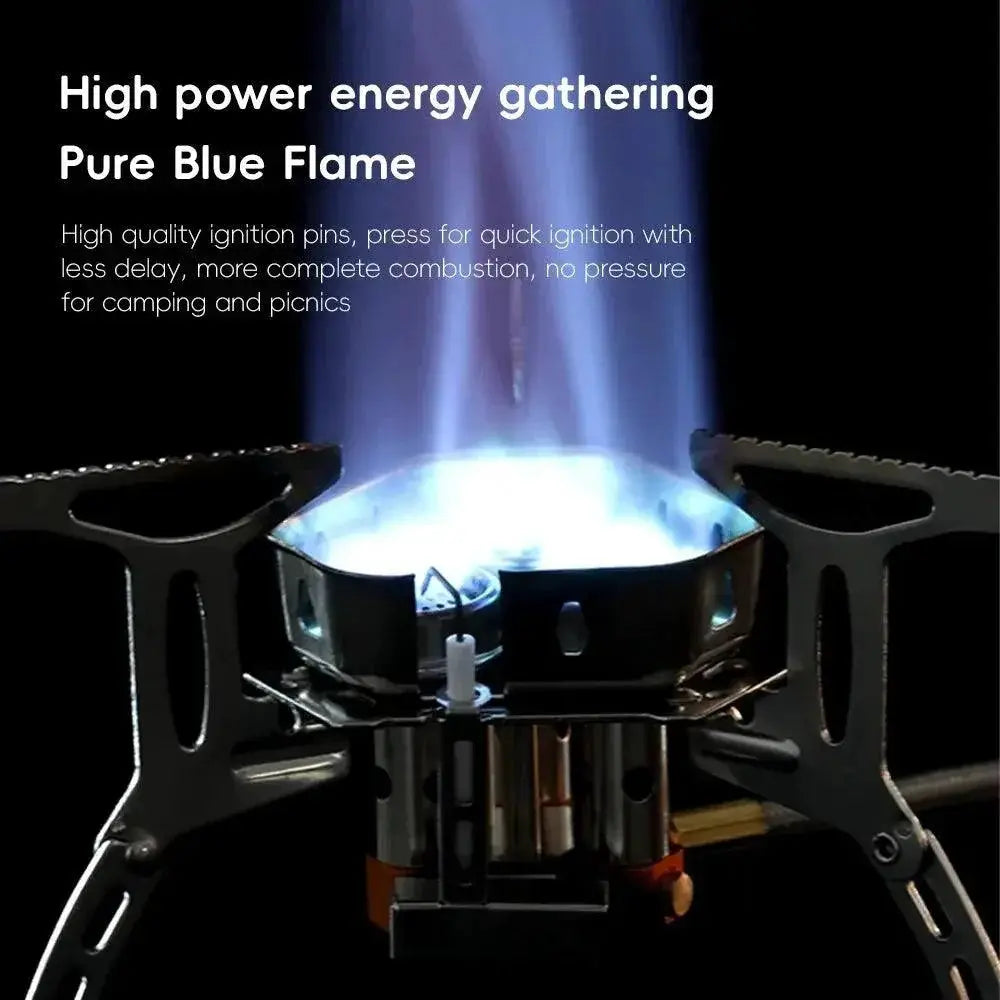 Portable 5800W Tarka Camping Gas Stove Three Head Burner