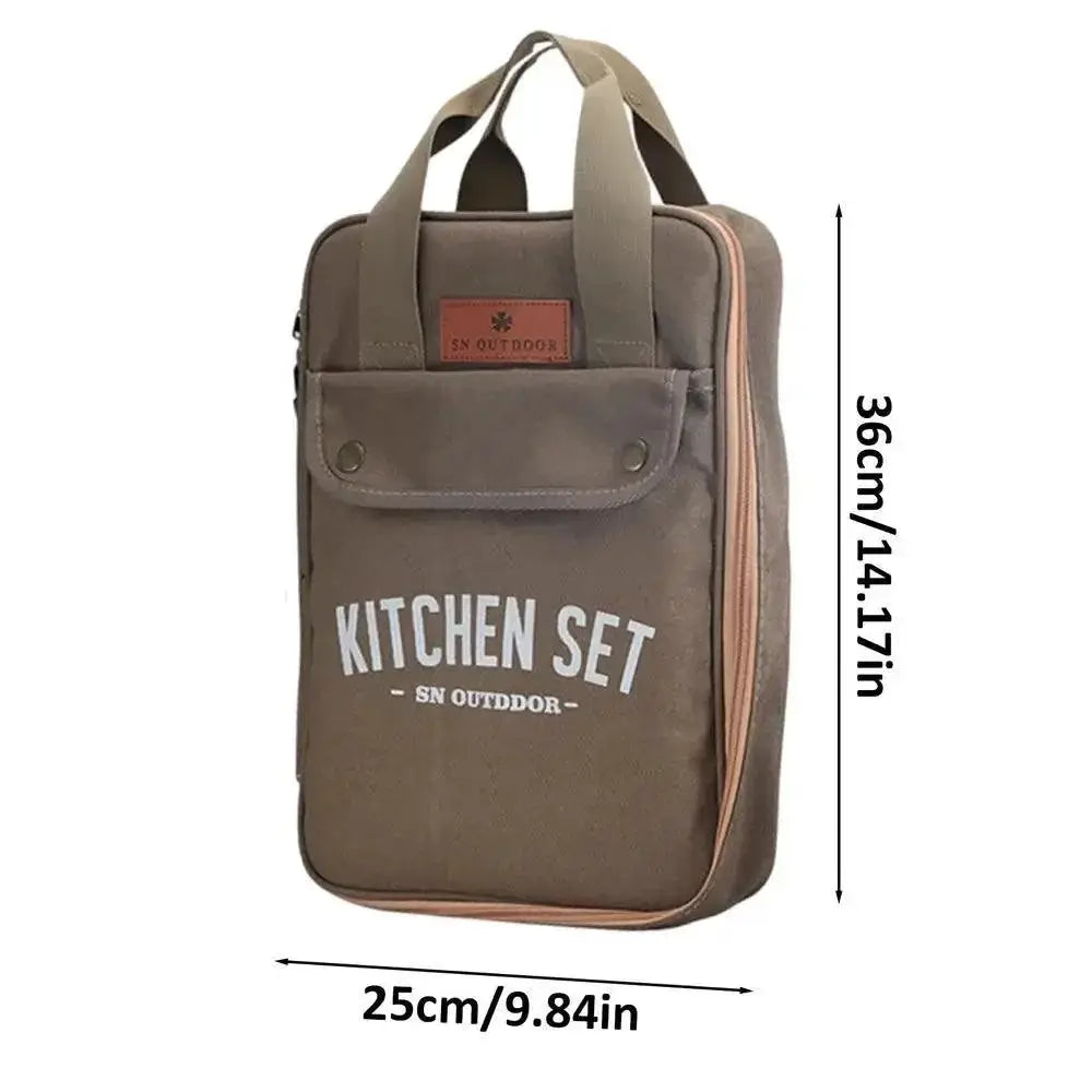 Portable Stainless Steel Camping Cookware Set 8 Piece