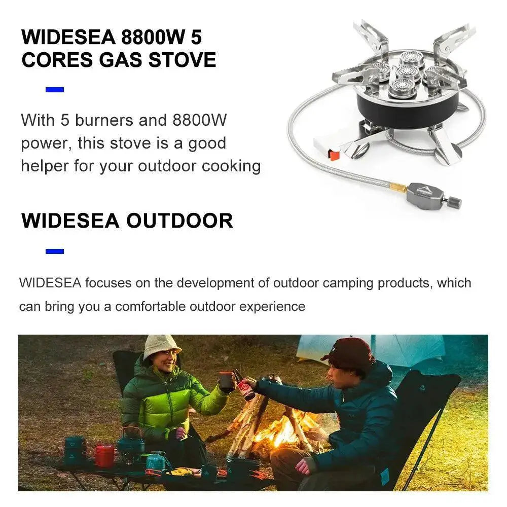 Portable 8800W Widesea Camping Gas Stove For Cooking
