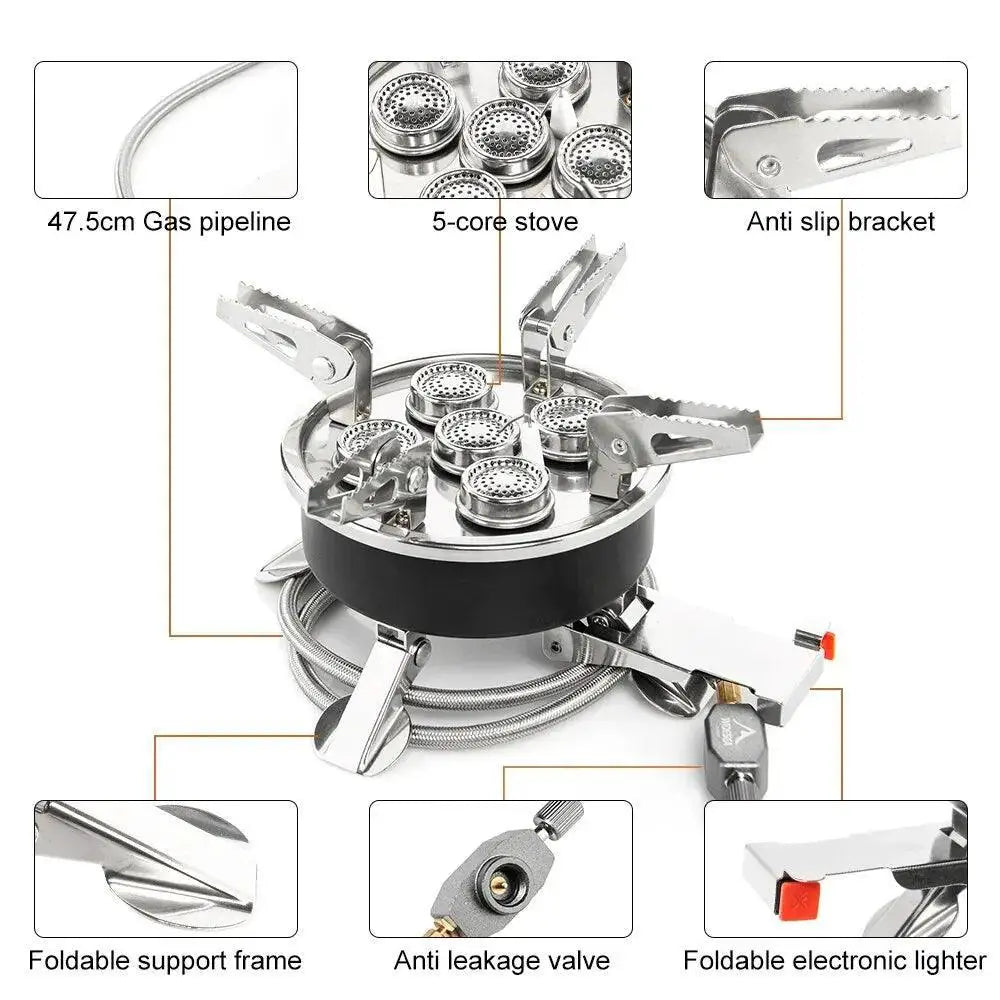 Portable 8800W Widesea Camping Gas Stove For Cooking
