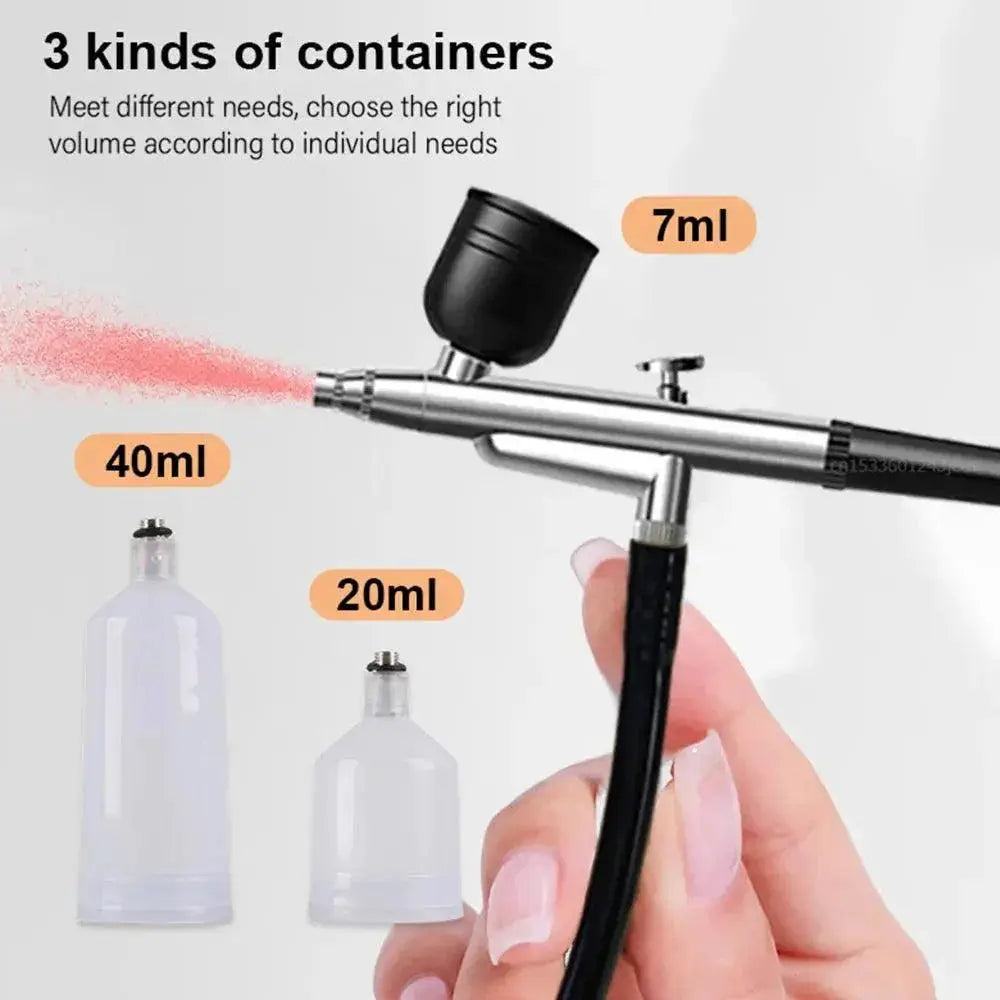 Portable Airbrush Compressor Kit Precision Rechargeable