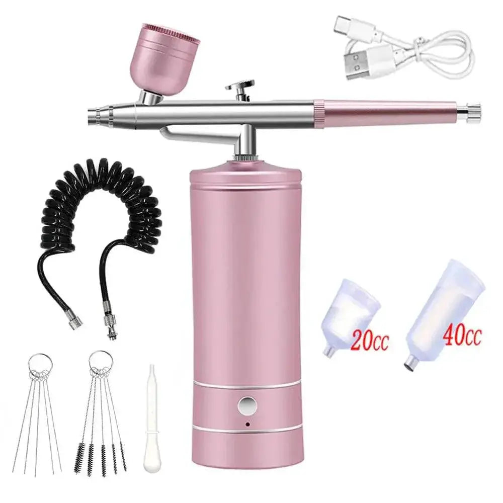 Portable Airbrush Compressor Kit Precision Rechargeable