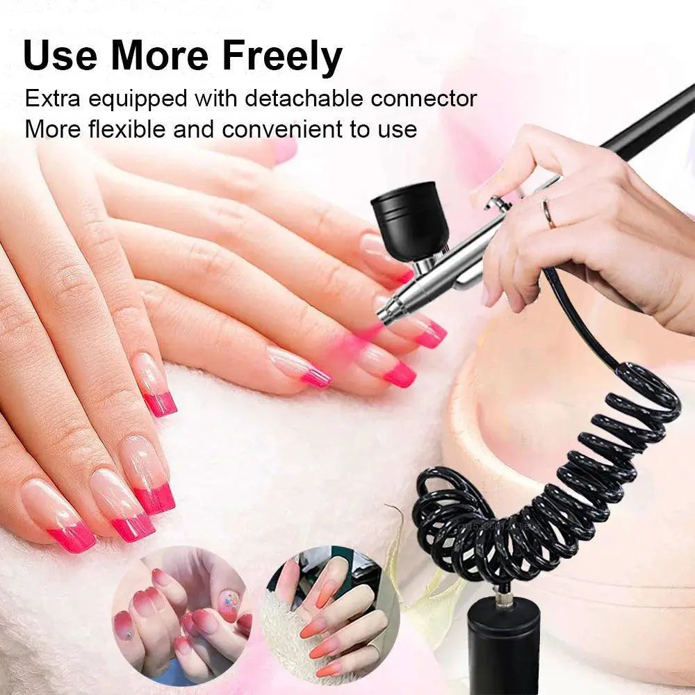 Portable Airbrush Compressor Kit Precision Rechargeable