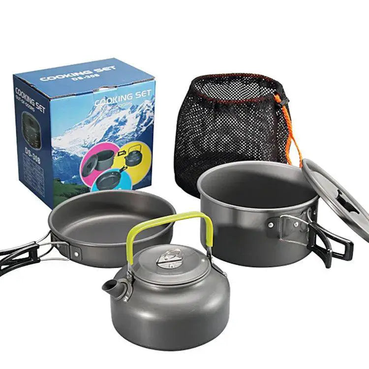 Aluminum Alloy Camping Cookware Set For Two To Three