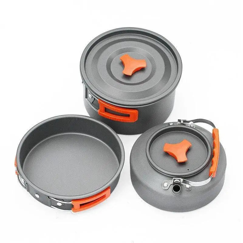 Aluminum Alloy Camping Cookware Set For Two To Three