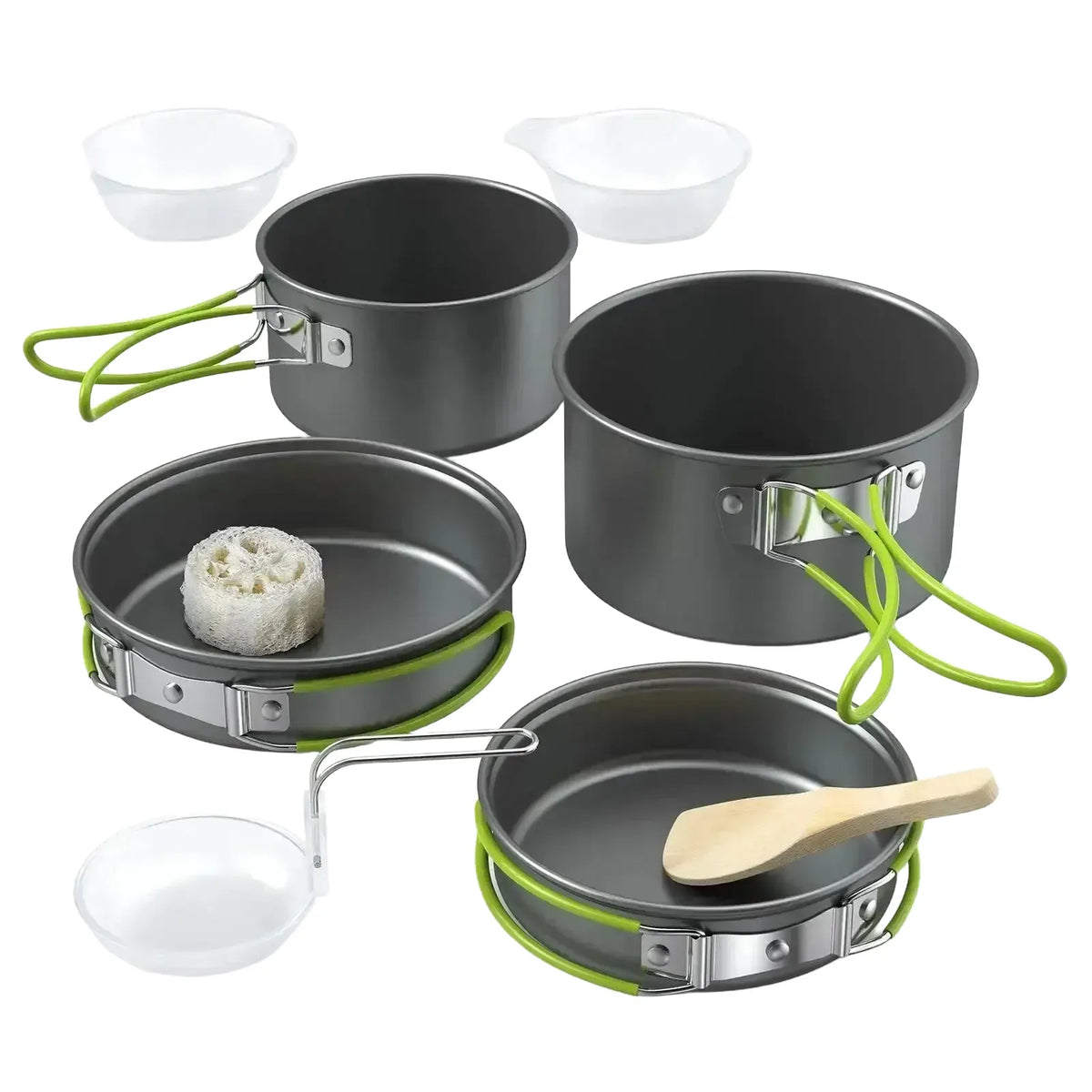 Compact Camping Cookware Kit for Hikers — WHITE