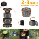 Lightweight Camping Cookware Set for 2-3 Campers