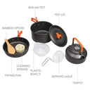 Lightweight Camping Cookware Set for 2-3 Campers