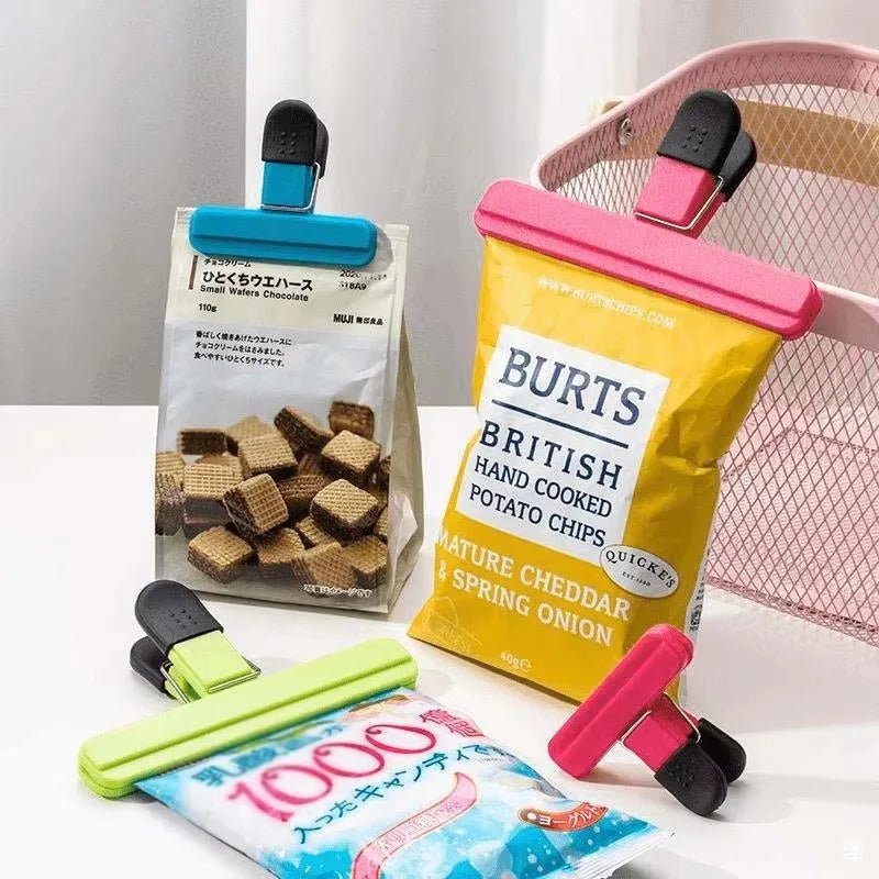 Portable Bag Clips Kitchen Storage Sealing Clips Plastic Tool Organizer
