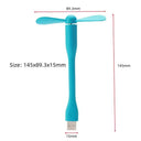 Quiet USB Bendable Laptop Fan for Travel