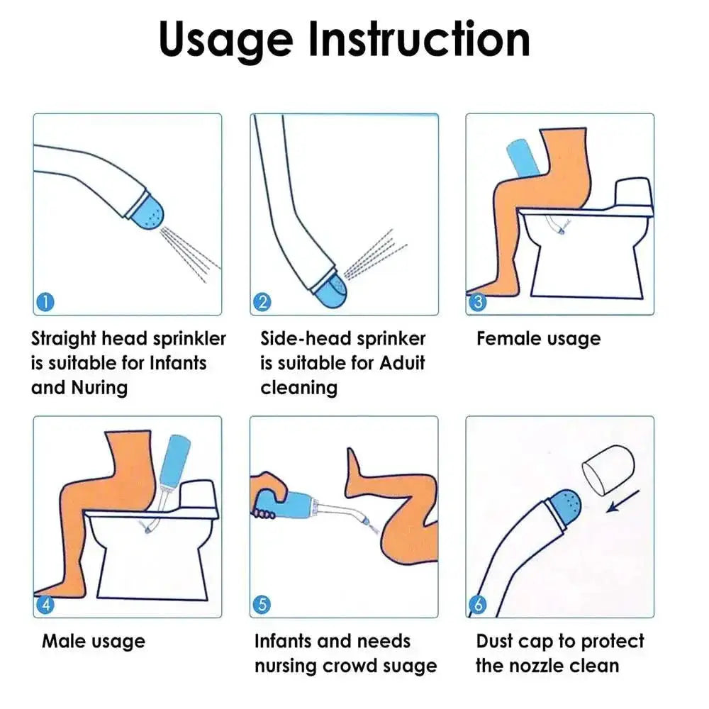 Portable Bidet Spray Travel Companion for Moms and Babies