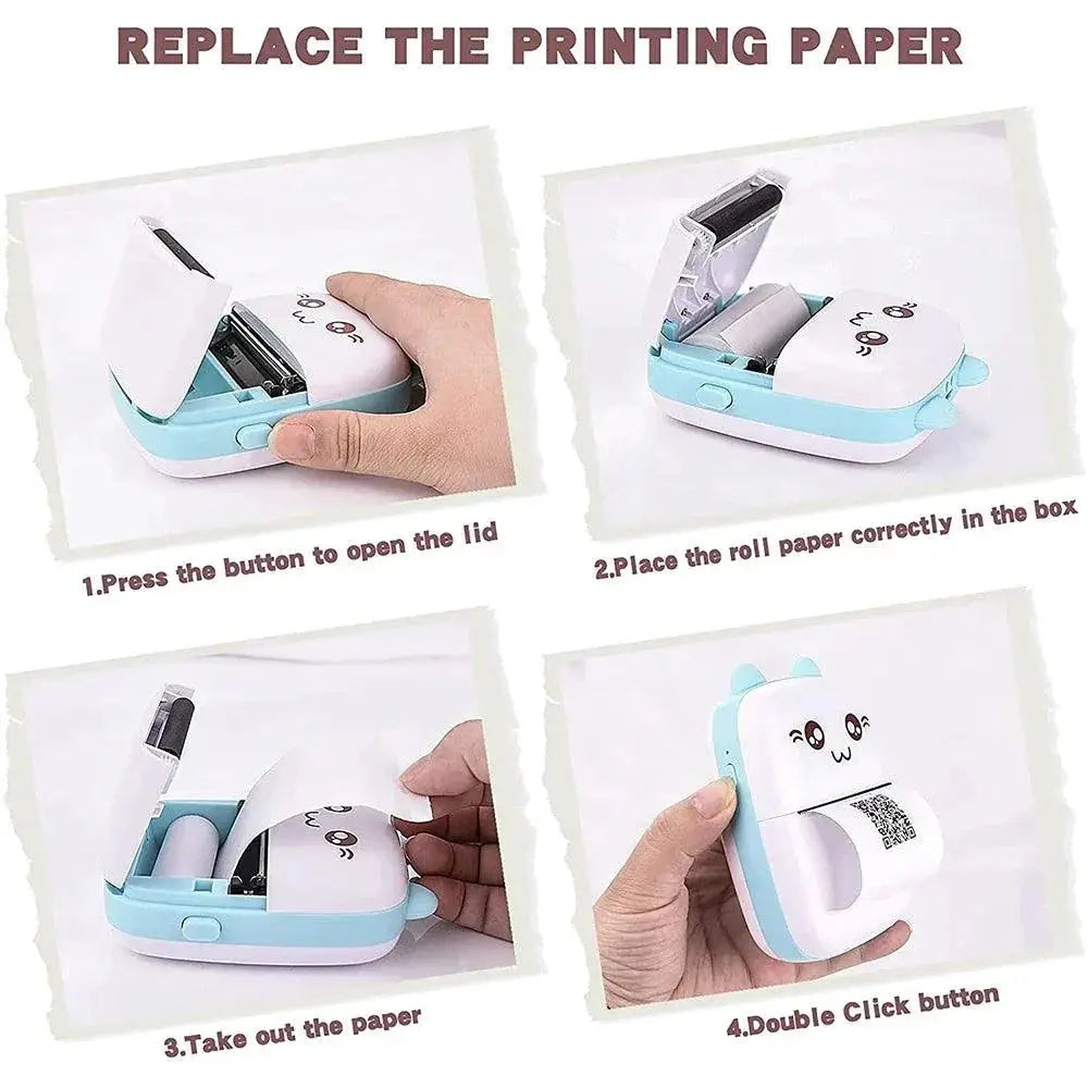Portable Bluetooth Label Printer High Resolution Mobile