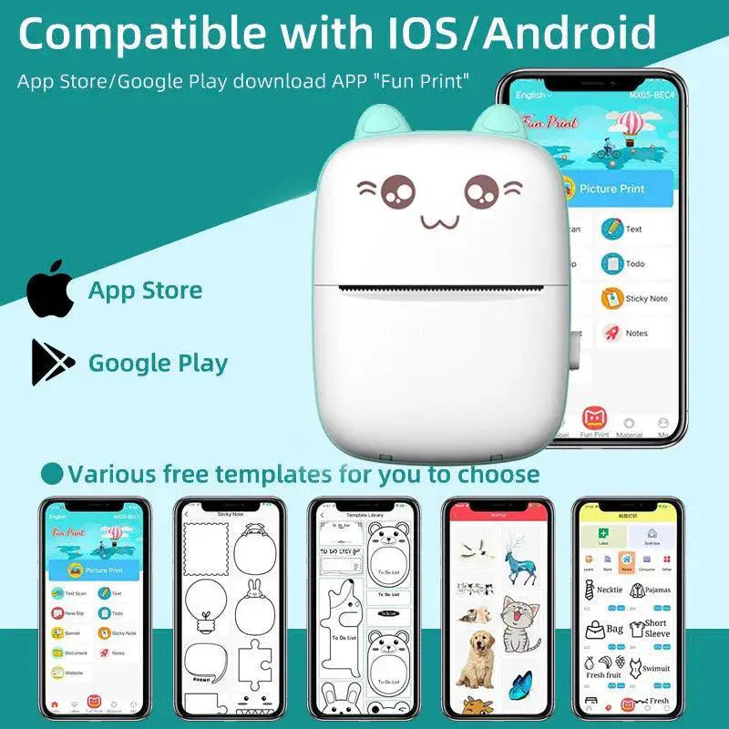 Portable Bluetooth Label Printer High Resolution Mobile