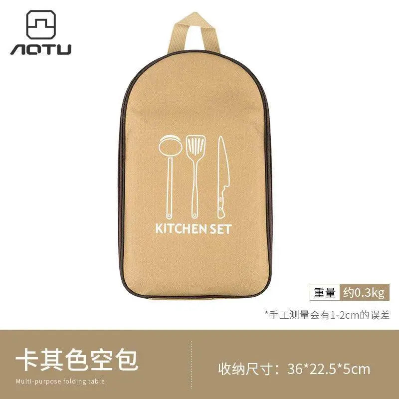 Portable Camping Cookware Organizer Bag for BBQ and Picnic