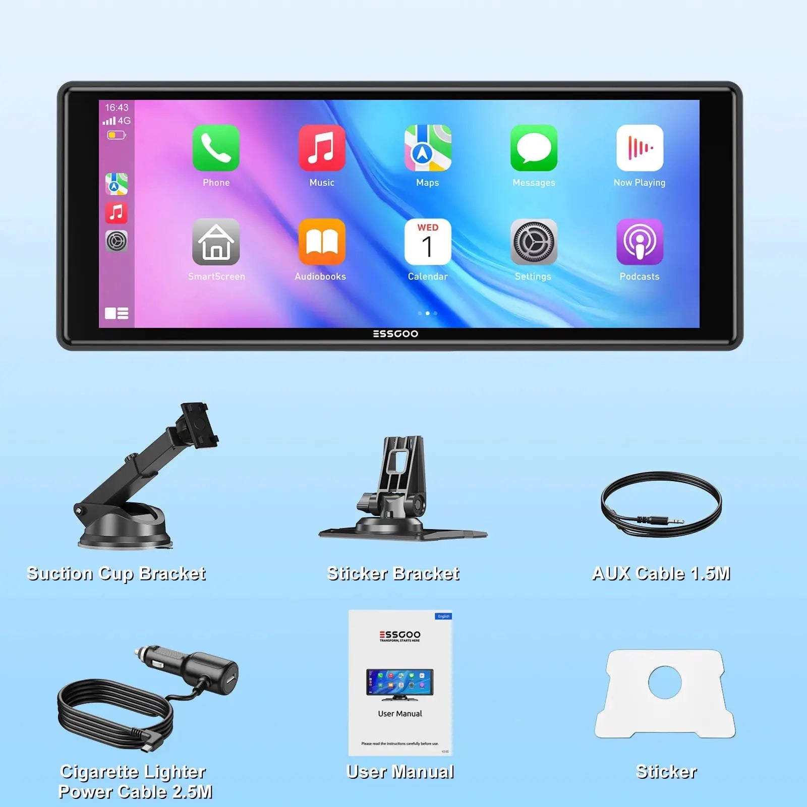 Portable Car Stereo With GPS Navigation