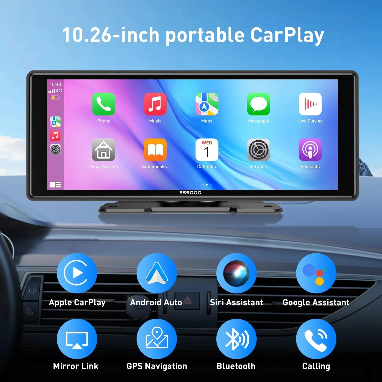Portable Car Stereo With GPS Navigation