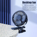Portable Clip Fan Quiet Rechargeable Ventilador Travel Friendly