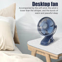 Portable Clip Fan Quiet Rechargeable Ventilador Travel Friendly