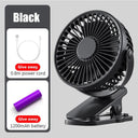 Portable Clip Fan Quiet Rechargeable Ventilador Travel Friendly
