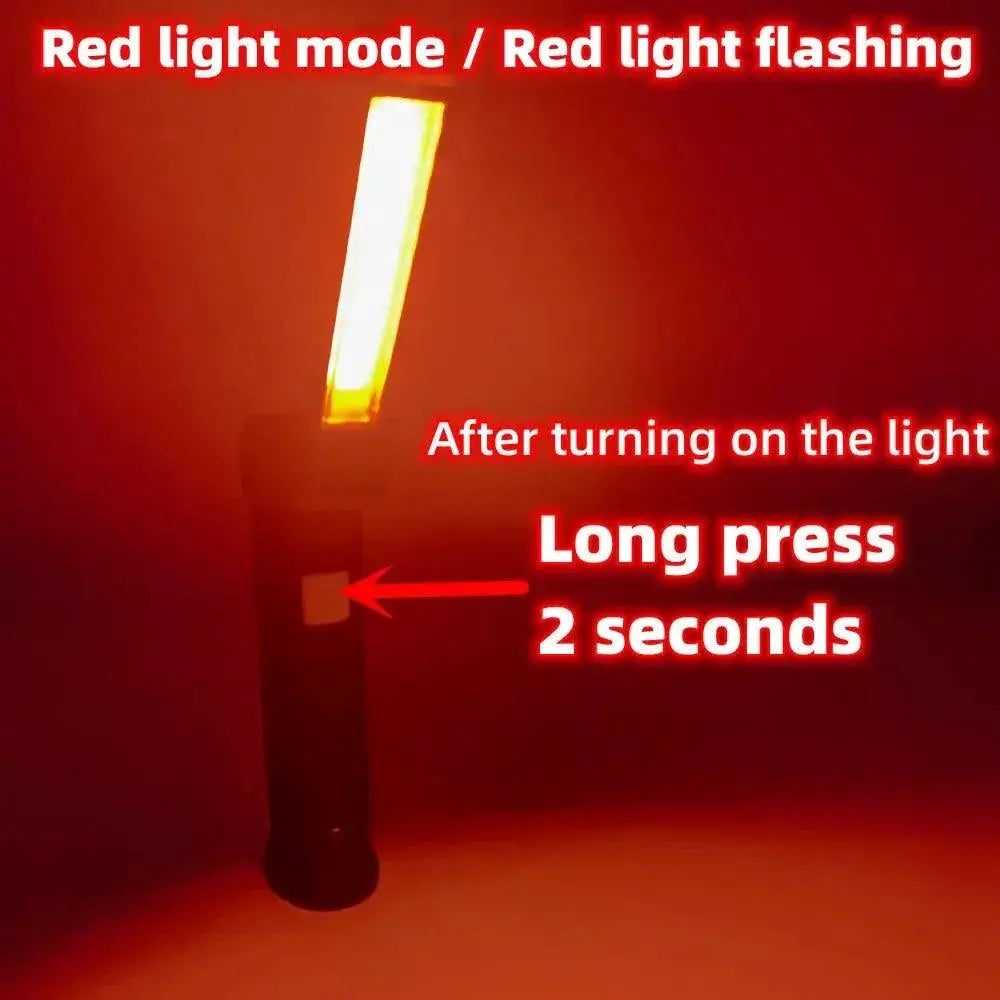 Portable COB LED Flashlight For Outdoor Adventures Anywhere